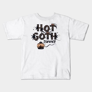 Hot Goth Halloween Kids T-Shirt
